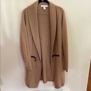 Ellen Tracy Tan Sweater Cardigan